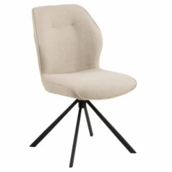 Eetkamerstoel Aubin - Beige/zwart