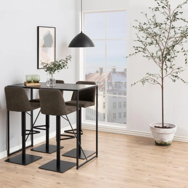 Verstelbare Barstoel Avanja - Antraciet/zwart 8 Verstelbare Barstoel Avanja - Antraciet/zwart - Afbeelding 8