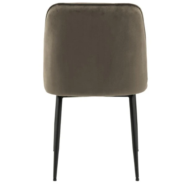 Eetkamerstoel Lynn Velours En Metaal - Taupe 7 Eetkamerstoel Lynn Velours En Metaal - Taupe - Afbeelding 7