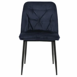 Eetkamerstoel Lynn Velours En Metaal - Donkerblauw -Emob Ontwerp zonder titel 2023 06 29T141249.808 86a7