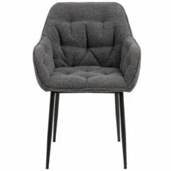 Eetkamerstoel Bridget Stof En Metaal - Antraciet/zwart -Emob Ontwerp zonder titel 2023 07 17T163730.923 e03e