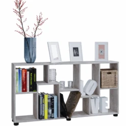 Boekenkast Azira 118 Cm 8 Open Vakken-beton -Emob Ontwerp zonder titel 2023 08 24T162925.373 0fcb