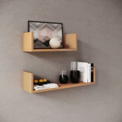 Set Van 2 Wandplanken 40x14.5 Cm En 60x14.5 Cm Britta-beuk -Emob Ontwerp zonder titel 2023 08 25T081709.791 1 9e57