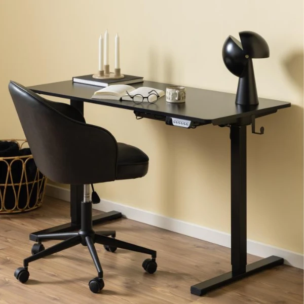 Verstelbare Bureau Garcia Met Haakjes - Zwart 9 Verstelbare Bureau Garcia Met Haakjes - Zwart - Afbeelding 9