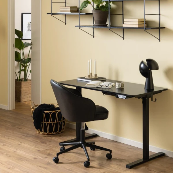 Verstelbare Bureau Garcia Met Haakjes - Zwart 2 Verstelbare Bureau Garcia Met Haakjes - Zwart - Afbeelding 2