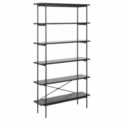 Boekenkast Angus : Zwart Stalen Frame, Essenzwarte Planken. 23 Boekenkast Angus : Zwart Stalen Frame, Essenzwarte Planken. -Emob Ontwerp zonder titel 2023 10 09T165014.451 2a65