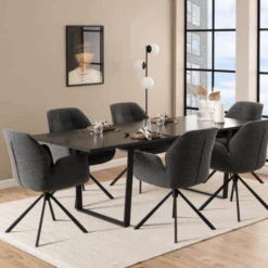 Draaibare Eetkamerstoel Aubin Met Armleuning - Monza Antraciet -Emob Ontwerp zonder titel 2023 10 10T163240.399 c217