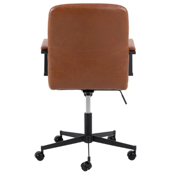 Bureaustoel Flora - Draaibaar, Kantelbaar En Soft Brake - Cognac 8 Bureaustoel Flora - Draaibaar, Kantelbaar En Soft Brake - Cognac - Afbeelding 8