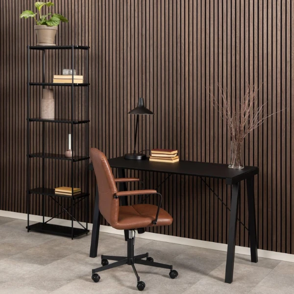 Bureaustoel Flora - Draaibaar, Kantelbaar En Soft Brake - Cognac 3 Bureaustoel Flora - Draaibaar, Kantelbaar En Soft Brake - Cognac - Afbeelding 3