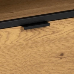 Seaford Zwart Stalen Kast: Eikenblad, Lade, 4 Planken". -Emob Ontwerp zonder titel 2023 11 15T144005.886 a89d