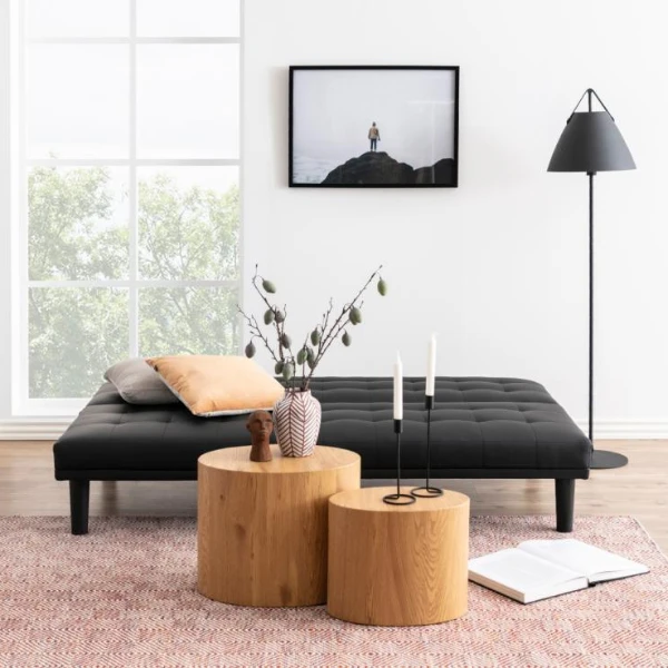 Wild Eiken Salontafelset, 2 Stuks, 33x48x40 Cm 5 Wild Eiken Salontafelset, 2 Stuks, 33x48x40 Cm - Afbeelding 5