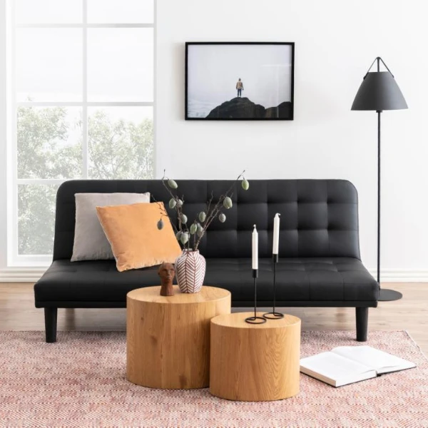 Wild Eiken Salontafelset, 2 Stuks, 33x48x40 Cm 1 Wild Eiken Salontafelset, 2 Stuks, 33x48x40 Cm