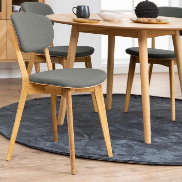 Granada Grijs Eiken Eetkamerstoel - Minsk Collectie 1 Granada Grijs Eiken Eetkamerstoel - Minsk Collectie