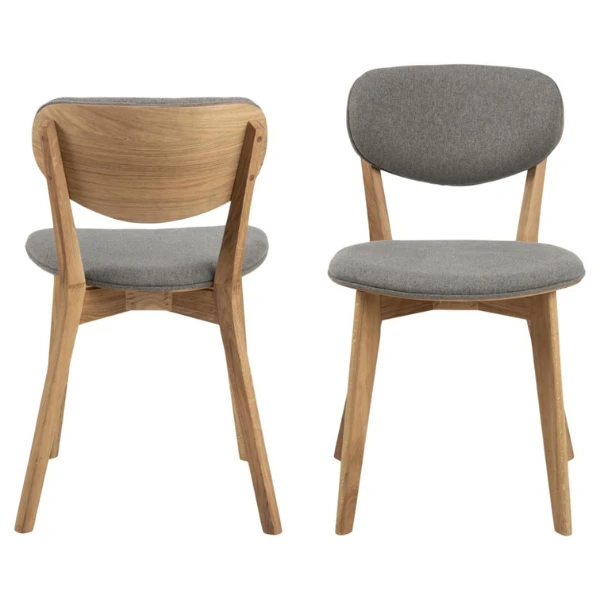 Granada Grijs Eiken Eetkamerstoel - Minsk Collectie 5 Granada Grijs Eiken Eetkamerstoel - Minsk Collectie - Afbeelding 5