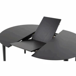 Montreux Ronde Eettafel - Zwart Eikenfineer, Uitschuifblad - 115/154x75cm 10 Montreux Ronde Eettafel - Zwart Eikenfineer, Uitschuifblad - 115/154x75cm -Emob Ontwerp zonder titel 2023 11 17T111227.129 64cb