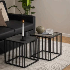 Bijzettafel Strington - Zwart