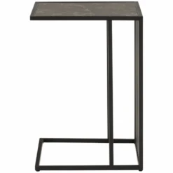Zwart Marmeren Bijzettafel, Draadonderstel, 35x43x63 Cm -Emob Ontwerp zonder titel 2023 11 17T134304.842 d838
