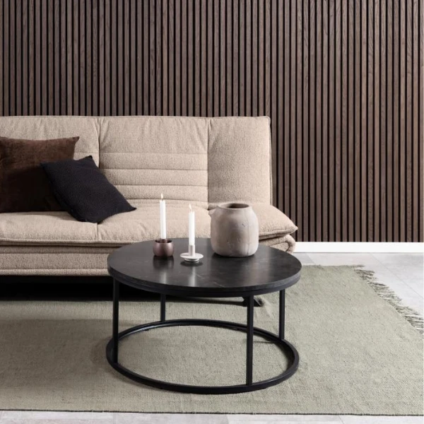 Stijlvolle Spiro Salontafel: Zwart Marmeren Blad, 80x40cm 5 Stijlvolle Spiro Salontafel: Zwart Marmeren Blad, 80x40cm - Afbeelding 5