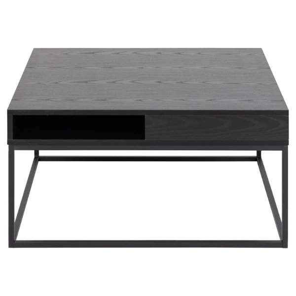 Willford Vierkante Salontafel - Essenzwart Melamine, 80x80 Cm 5 Willford Vierkante Salontafel - Essenzwart Melamine, 80x80 Cm - Afbeelding 5