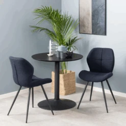 Monza Blauwe Petri Stoel: Elegant Ontwerp Met Rits En Vierkante Steek -Emob Ontwerp zonder titel 2023 11 23T131941.798 498d