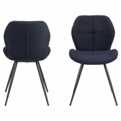 Monza Blauwe Petri Stoel: Elegant Ontwerp Met Rits En Vierkante Steek -Emob Ontwerp zonder titel 2023 11 23T132035.250 3b0e