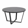 Salontafel Amanda Ø77 - Marmer/zwart